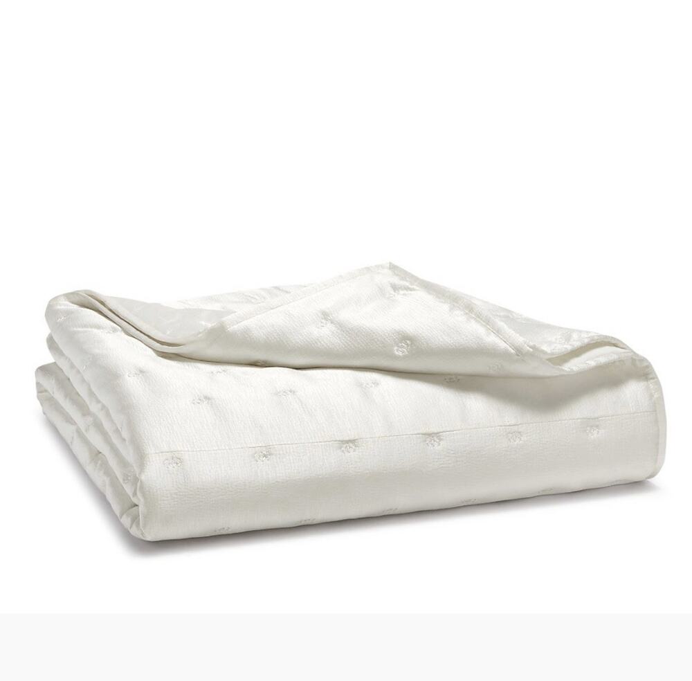 Hudson Park Nouveau Gold QUEEN Quilted Coverlet Gold/Free Shipping!